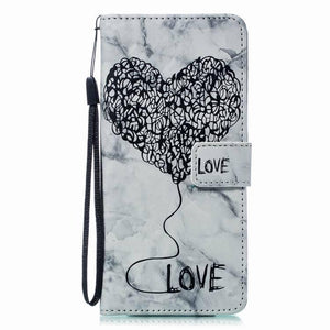 Amor Leather Case for LG K10 2018 - Black