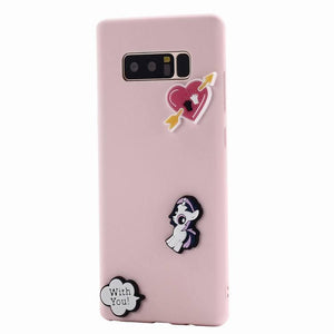 3D silicone case for Samsung Galaxy Note 8 - Multicolored (#8)