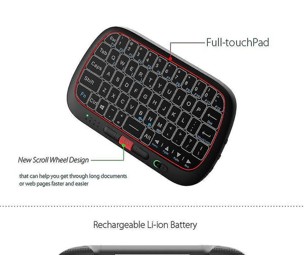 Remote controls rii i5 2.4G wireless full screen touchpad mini keyboard airmouse with scroll wheel