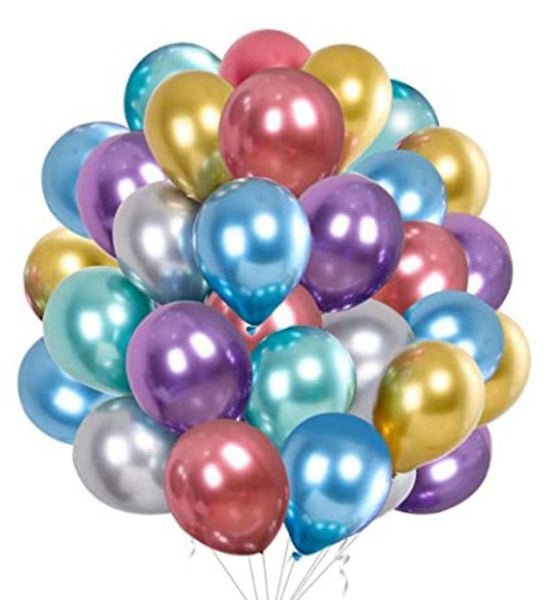 Balloons 50 Pcs Metallic Balloons 12 Inch Helium Balloons Balloons