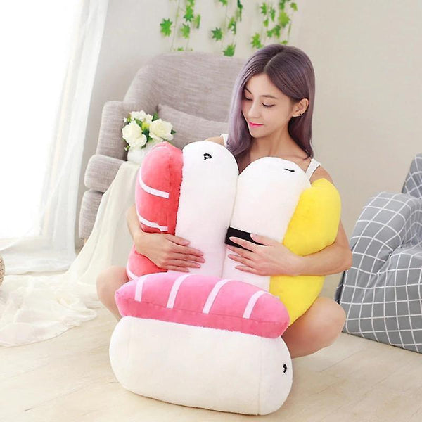 Stuffed Animals Japan Sushi Shape Plush Toys Stuffed Soft Sofa Cushion Plush Pillows