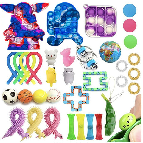 Sensory Fidget Toys Set Bubble Pop Stress Relief for Kids Adults Z114