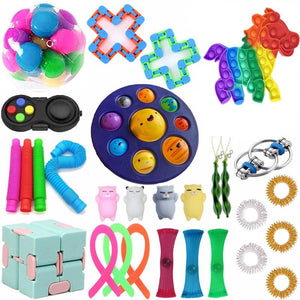 Sensory Fidget Toys Set Bubble Pop Stress Relief for Kids Adults Z311