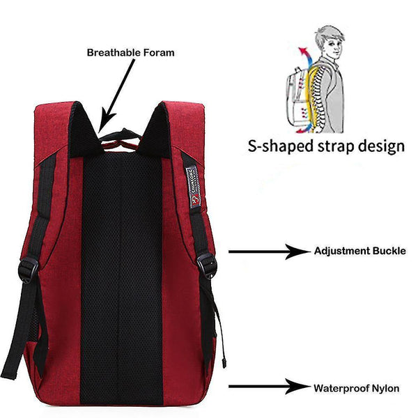 Backpacks backpack -lightweight school bookbag waterproof backpack for primary junior high school red