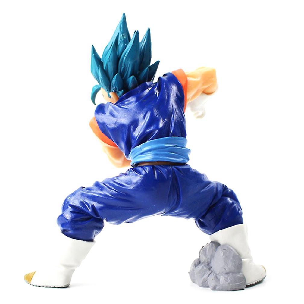 New 18cm Dragon Ball Z Super Saiyan God Vegeta Kamehameha Blue Hair Figurine Pvc Action Figure ES503ES503