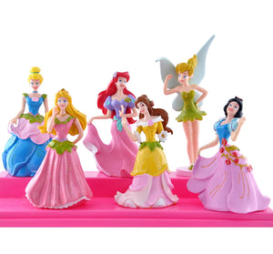 Kids Gifts Design 6 piece Glitter Princess Snow White Belle Figure 3 Generation ES485