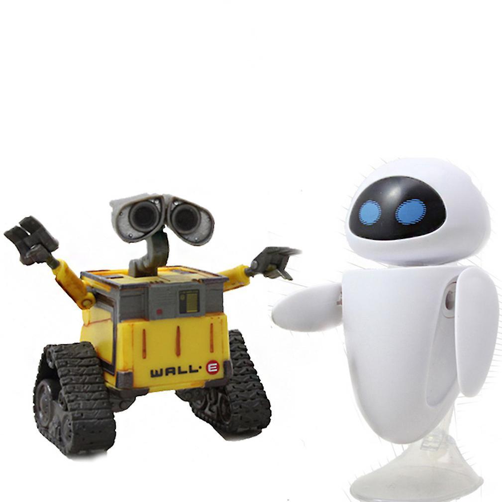 New 2pcs Wall E Walle Eva Robot Figure Toy Model ES961ES961