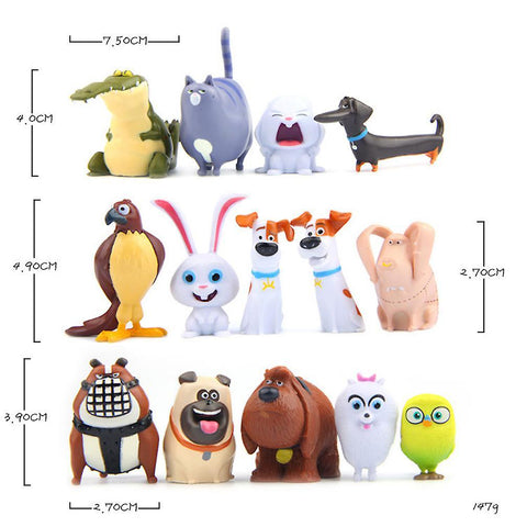 New 14pcs Secret Life Of Pets Mini Figure Toy ES1015ES1015