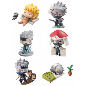 New 6pcs Naruto Hatake Kakashi Uzumaki Naruto Figure Toy 8 Generation ES1007ES1007