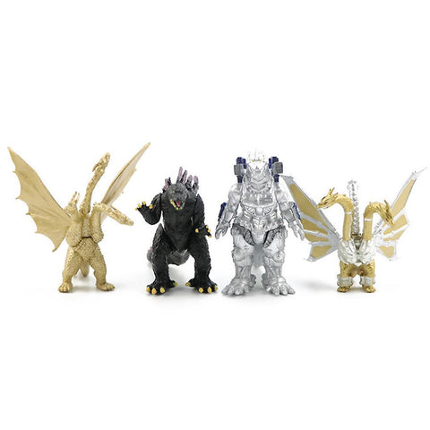 New 4pcs Figure Set Godzilla Dinosaur Cute Toy Doll Anime Collection ES1033ES1033