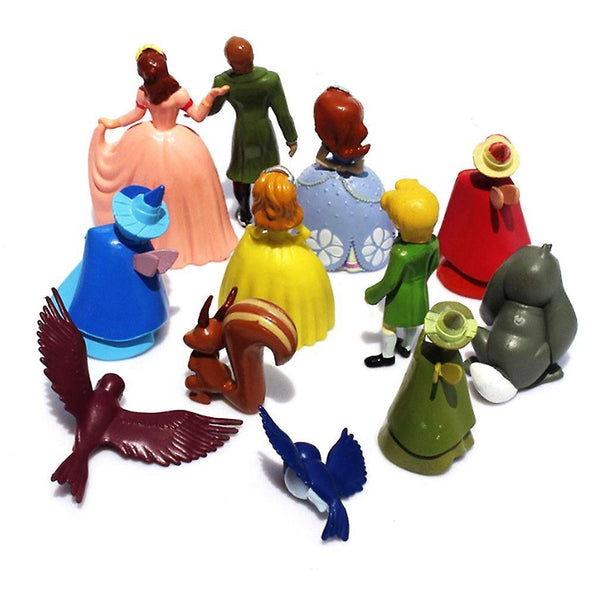 New 12pcs/lot Princess Action Figure Pvc Figure Collectible Model Toys 3-65cm ES1108ES1108