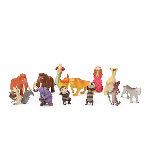 New 12pcs Ice Age Sid Manny Allie Diego Figure Toy Model ES1123ES1123