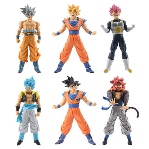 New 6pcs Dragon Ball Figure Toy Super Saiyan Anime Doll Model ES1117ES1117