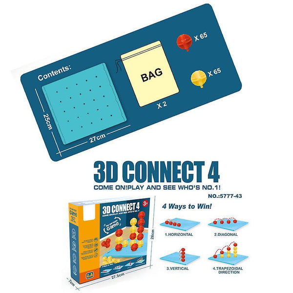 New 3d Connect 4 Party Game Family Funny Toy ES2268ES2268