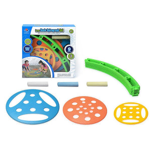 New Large Spirograph Painting Kit Graffiti Drawing Template Outdoor Toys ES2386ES2386