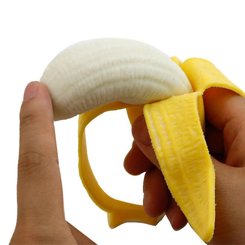 New Spoof Peeling Banana Squeezing Children Simulation Decompression Venting Toy ES2407ES2407