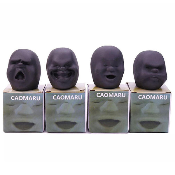 New 4pcs Decompression Face Ball Doll Trick Anti Stress Tpr Squeezing Toy Funny Caomaru ES2426ES2426