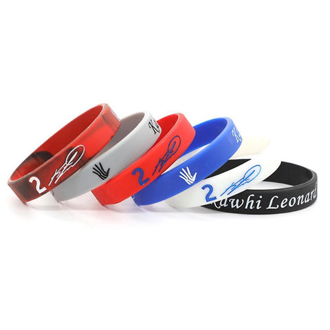 New 6pcs Clippers Kawhi Leonard 2 Silicone Bracelet Sports Wristband ES2658