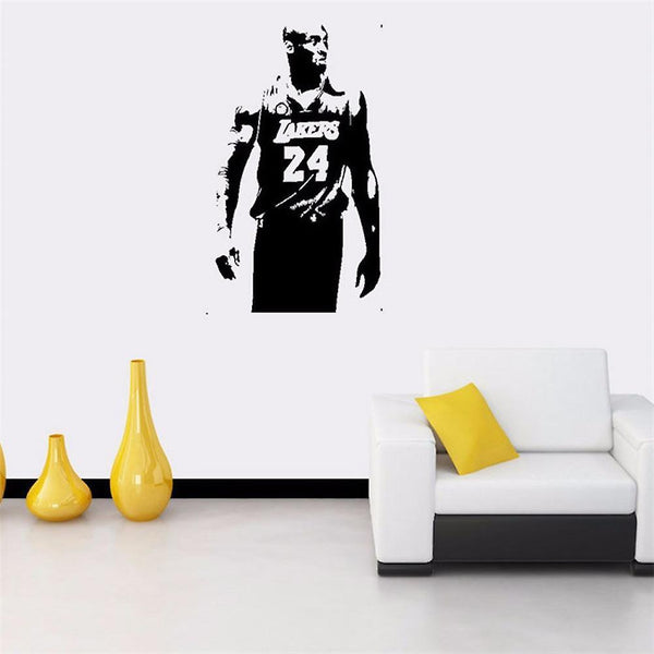 Kobe Bryant Basketball Player Wall Cute funny Stickerer Poster Decorative Wall Decals 57x99cm ES3518