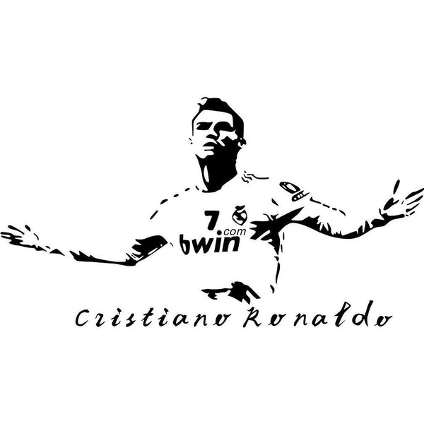 New Wall Stickers Ronaldo Real Madrid Football Stickers Murals 42x77cm ES3790ES3790