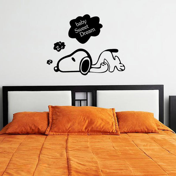 Snoopy Wall Cute funny Stickerers Decorative Room Wall Decals Removable ES4709