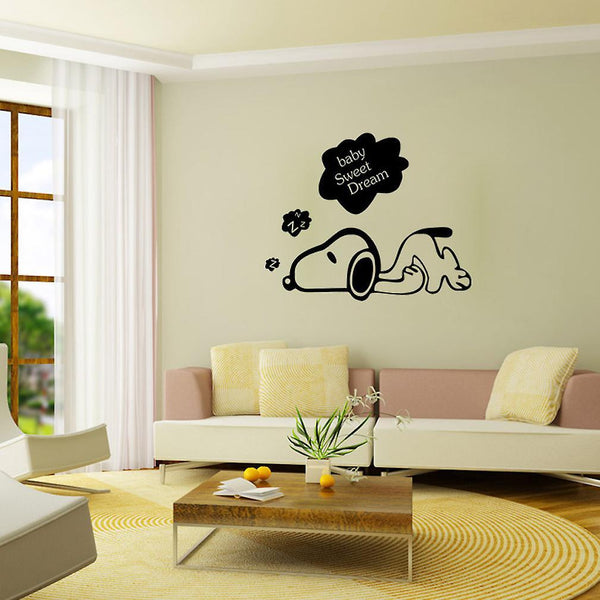 Snoopy Wall Cute funny Stickerers Decorative Room Wall Decals Removable ES4709