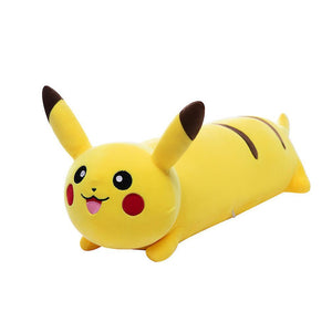 New Long Pikachu Soft Doll Cute Plush Toy Sitting Cushion Figure ES5251ES5251