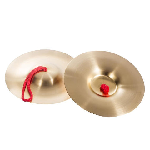 New 1 Pair Children's Brass Cymbals Percussion Instrument 15cm Diameter ES5428