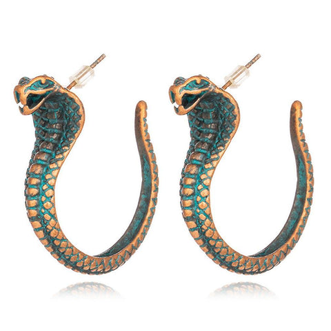 New Earrings Snake Green Alloy Ear Studs For Party ES6259ES6259