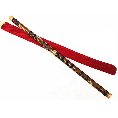 New Bamboo Flute Beginner Chinese Flute Professional F Key Bamboo Dizi Musical Instrument Red ES6713