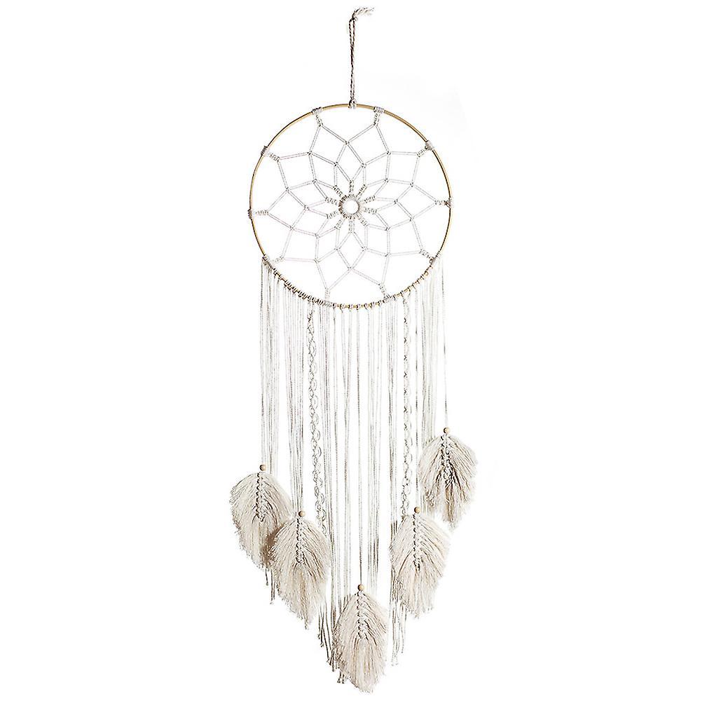 New Woven Dream Catcher Handmade Circle White Net Dreamcatcher Wall Hanging Decoration ES7377ES7377