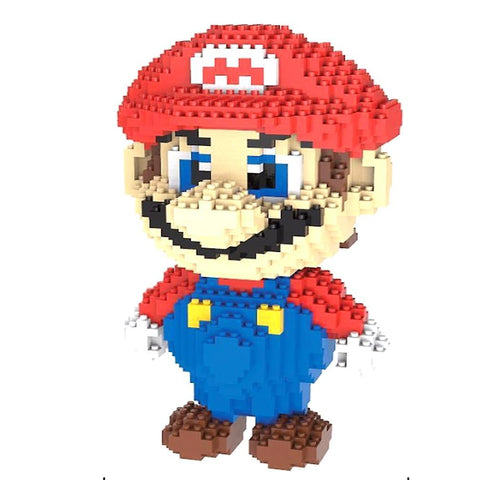 New Super Mario Building Blocks Puzzle Micro 3d Figures Educational Brick Toys ES7477ES7477