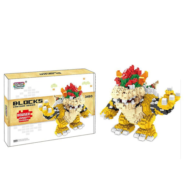 New Bowser Building Blocks Puzzle Micro 3d Figures Educational Brick Toys ES7475ES7475