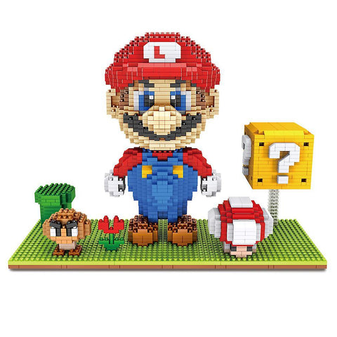 New Super Mario Building Blocks Puzzle Micro 3d Figures Educational Brick Toys ES7515ES7515