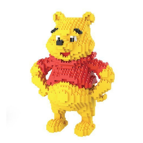 New Winne The Pooh Building Blocks Puzzle Micro 3d Figures Educational Brick Toys ES7521ES7521