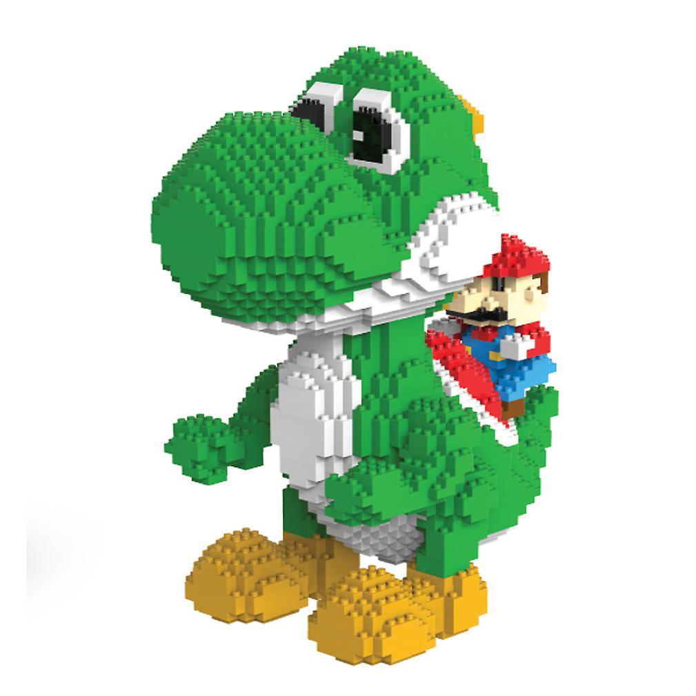 New Yoshi Super Martio Building Blocks Puzzle Micro 3d Figures Educational Brick Toys Green ES7530ES7530