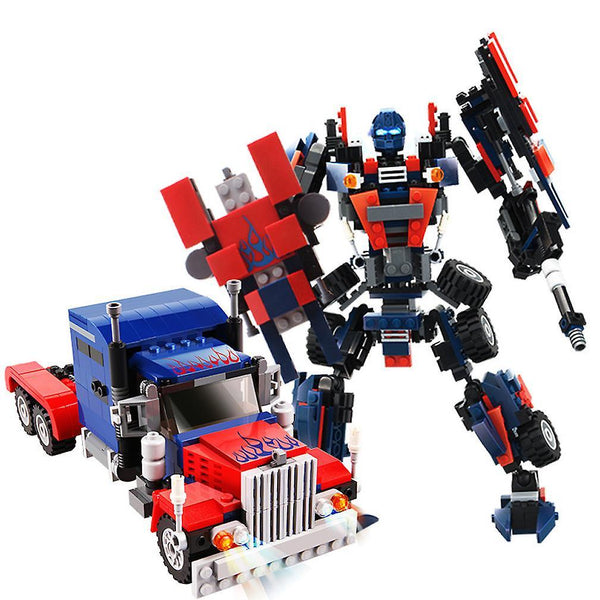 New Optimus Prime Building Blocks Transformers Puzzle Micro 3d Figures Educational Brick Toys ES7525ES7525