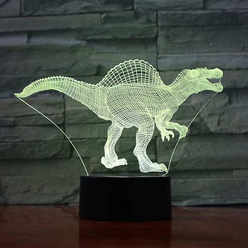 New Dinosaur Jurassic Spinosaurus 3d Led Night Light Bedroom Table Lamp Color Changing ES8588ES8588