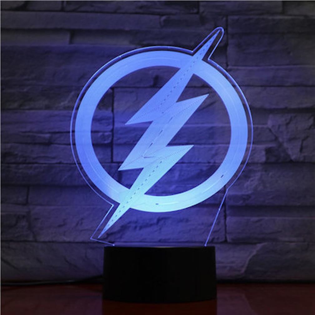 New Flash Man 3d Led Night Light Bedroom Table Lamp Color Changing ES8788ES8788