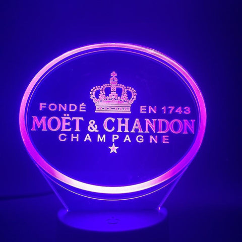 New Moët Chandon 3d Led Night Light Kids Bedroom Table Lamp ES8798