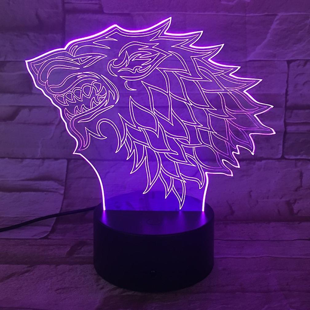 New Game Of Thrones 3d Led Night Light Bedroom Table Lamp Color Changing ES8804ES8804