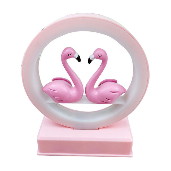 New Pink With Music Flamingo Small Night Light Lamp Decoration ES9141