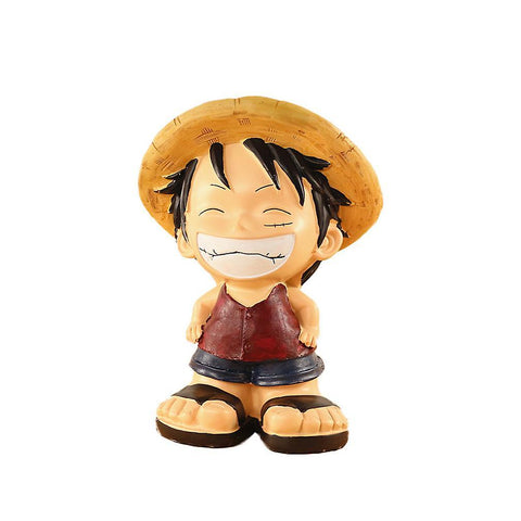 New Cartoon Large One Piece Luffy Piggy Bank Resin Money Box ES9339