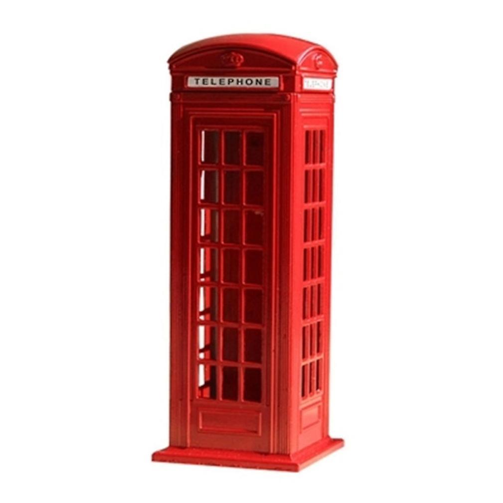 New Uk Telephone Booth Piggy Back Decoration Metal Money Box ES9324ES9324