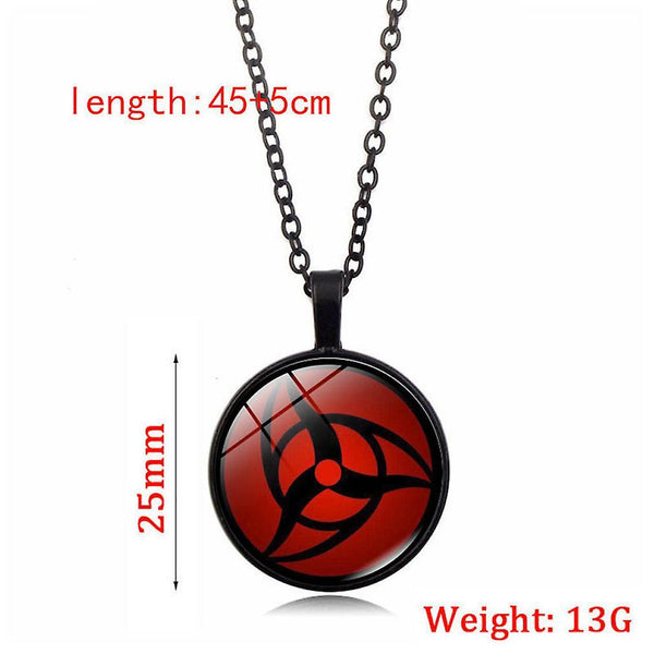 New Naruto Sharingan Time Stone Pendant Sweater Chain ES11550