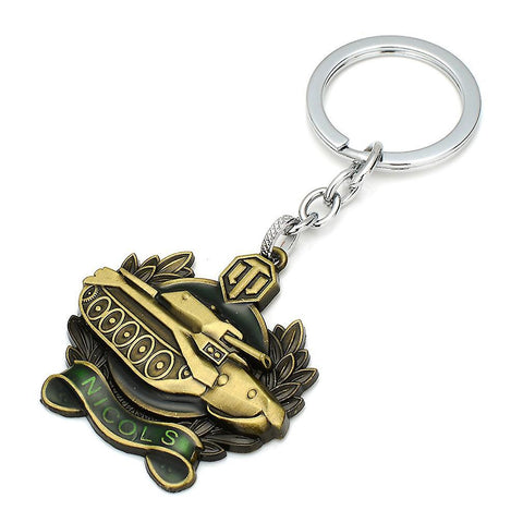 New World Of Tanks Wot Knicks Medal Keychain Key Ring Metal Pendant Army Fans ES11620