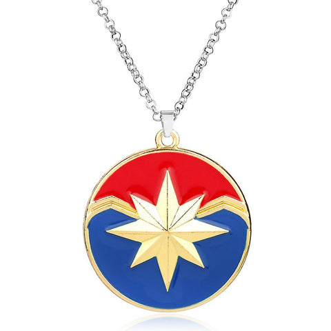 New Captain Marvel Necklace Pendant ES12088