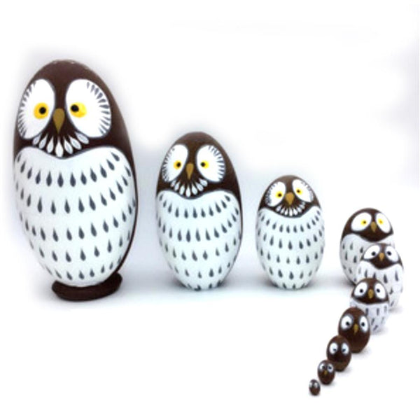 New Matryoshka 10-layer Owl Egg-shaped Russian Wooden Toy Craft ES12502ES12502