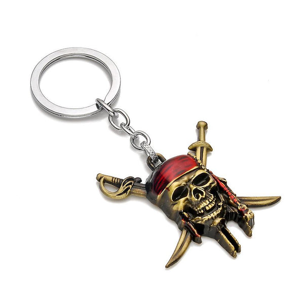 New Caribbean Pirate Captain Keychain Key Ring Pendant ES12656ES12656