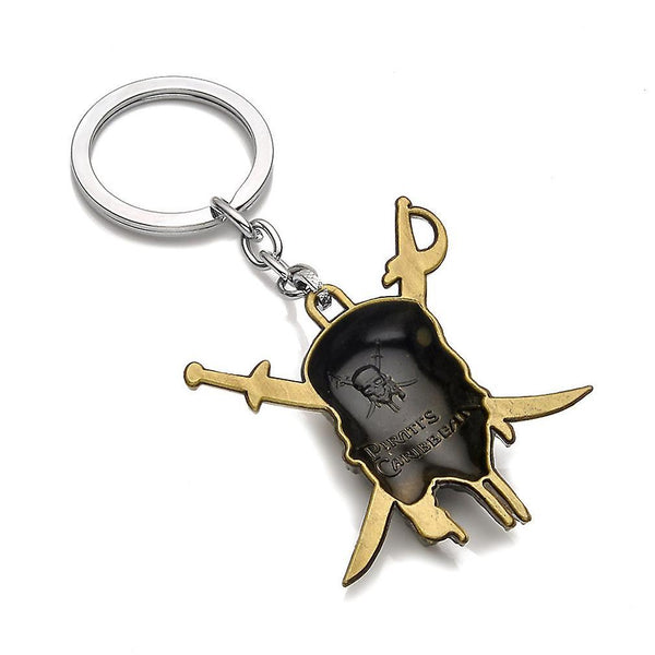 New Caribbean Pirate Captain Keychain Key Ring Pendant ES12656ES12656